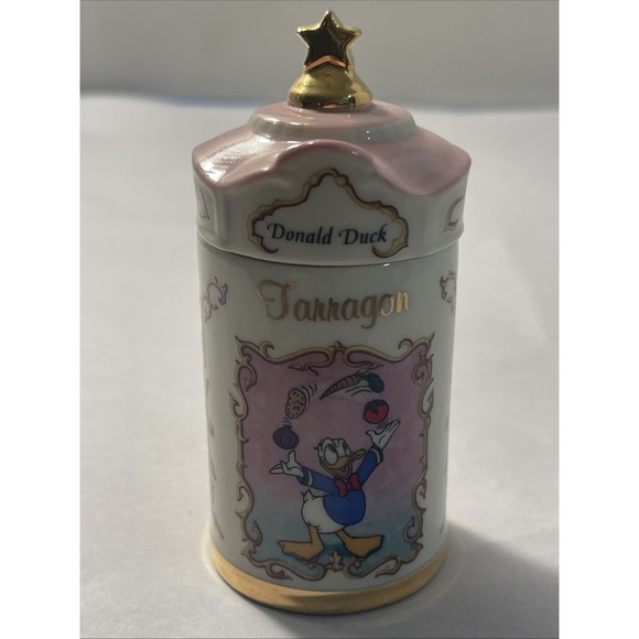 Disney Other - Walt Disney Spice Jar Collection Donald Duck Tarragon Jar 1995 Lenox Porcelain